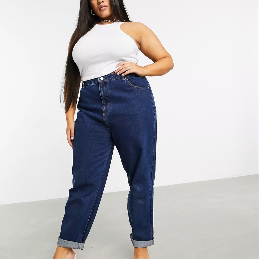ASOS Curve High Rise Mom Jean